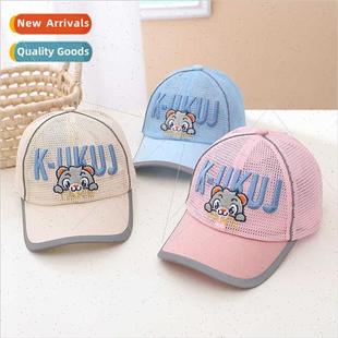sun 2022 duck mesh shading tide boys summer hats Children