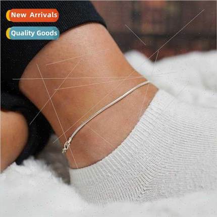 Stainless Anklet Adjustable Anklet 1.5MM Round Snake Chain A