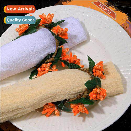 Creative Christmas wreath paper towel button Western restaur