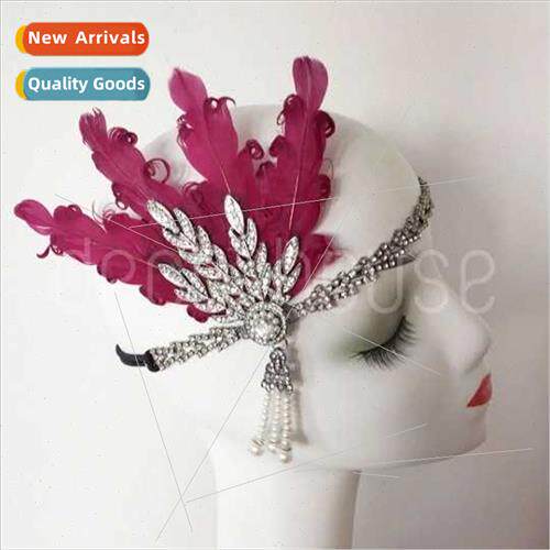 Feather HairbSet Prom Party Dress Accessories Headdress Hair