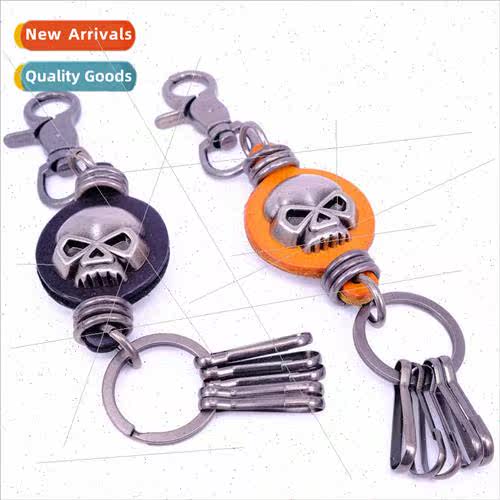 New Hip Hop Europe Fashion Ghost Head Keychain Men  Keychain