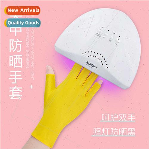 Summer ice silk manicure gloves cycling gloves thin breathab