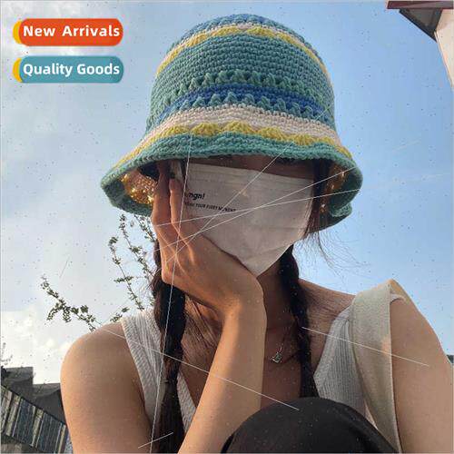 Ju gyi dopamine color knted fisherman hat children ins niche