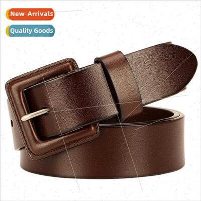 Belt men leather package anti-buckle head metal contact alle