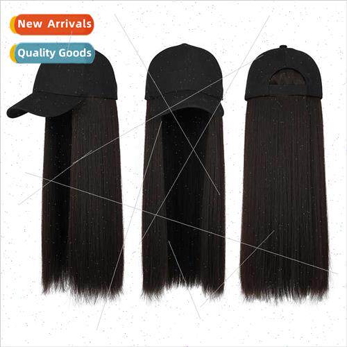 Wig cap one piece medium length chemical fiber hair full hea