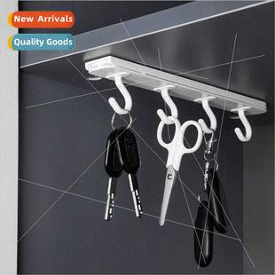 No punch wall hanging upside down push-pull small storage ho