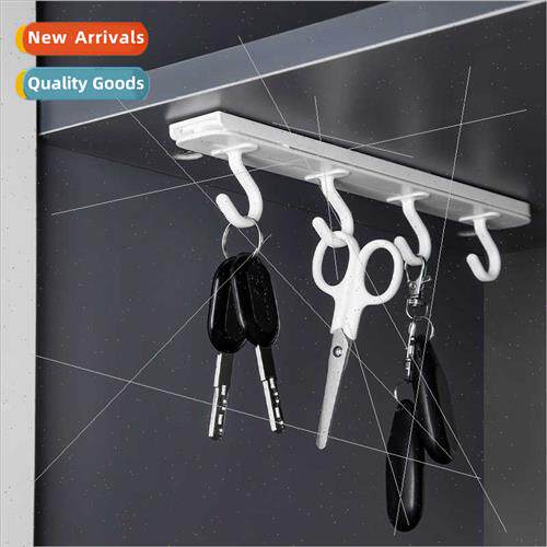 No punch wall hanging upside down push-pull small storage ho