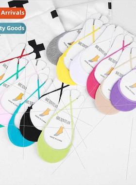 Spaghetti straps women efoot garter socks cotton shallow sup