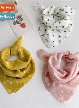 Summer baby triangle scarf ins thin spring autumn girls  squ