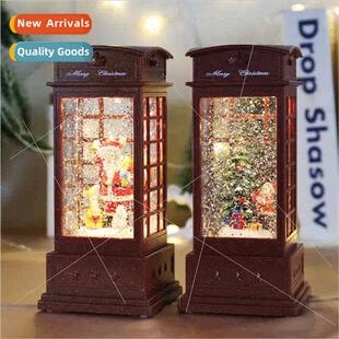 Christmas decoration wind lamp octave snowflake music box cr