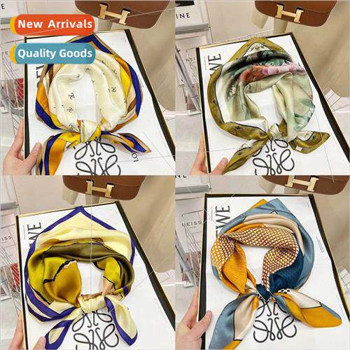 Neck scarf mulberry silk 70 square scarf 2023 women a variet
