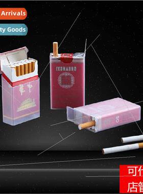 Transparent Plastic Portable Protective Cigarette Case 20 Ci