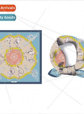 Versatile ins mother day silk scarf scarf women fall career