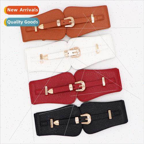 Wide belt female elastic decorative dresses sub waist sweate