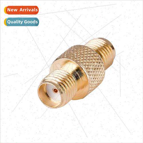JXRF Connector SMA-KK Female to Female Dual Pass Through Mal
