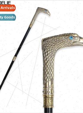 Bronze Eagle Head Walking Stick Cane Man Party Decorative W