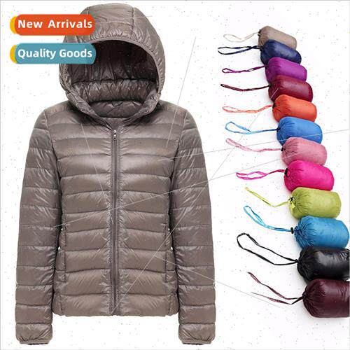 2021 New Brand 90% Whe Duck Down Jacket Women Autumn Winte