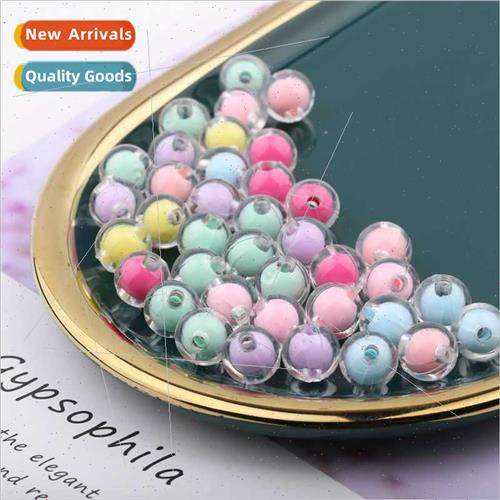 diy handmade beading materials 8mm inner color beads light b