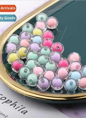 diy handmade beading materials 8mm inner color beads light b