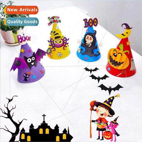 Pinjian Halloween supplies paper cartoon hat children toys H