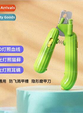 Pet Nail Clippers Cat Nail Clippers Dog Nail Clippers LED Bl