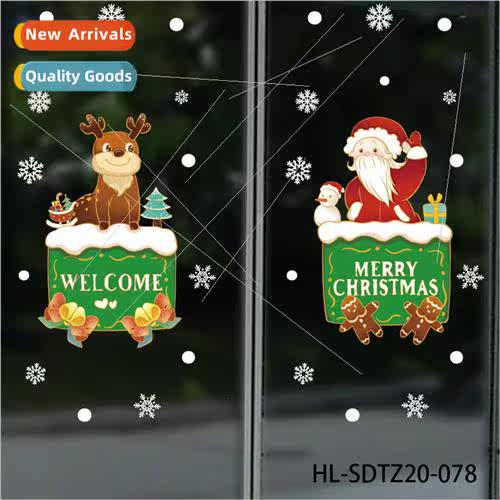 Christmas decorative static stickers door stickers window gl