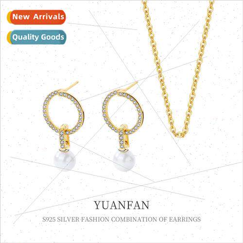 925 silver wh zirconium beads necklace female niche ins a tw