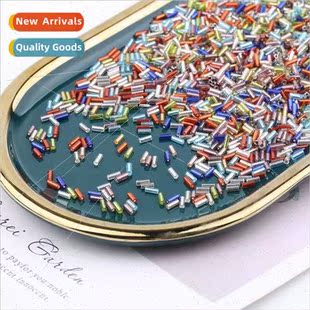 tube beads bracelet 5mm neck weaving silver diy rice