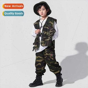 Child Girls navel jazz Female Costume Dance Jazz Korea New