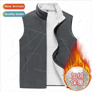 large size thickened 8XL padded vest extra sweater fleece