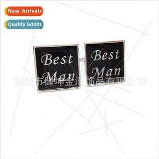 Square Best Man Cufflinks Groomsmen Best Man Wedding Wedding