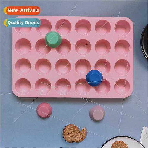 24 round egg tarts 305 silicone mold pudding dessert mold ca