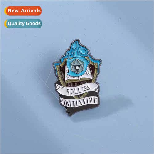 New irregular retro alloy baking paint medallion fine dice d