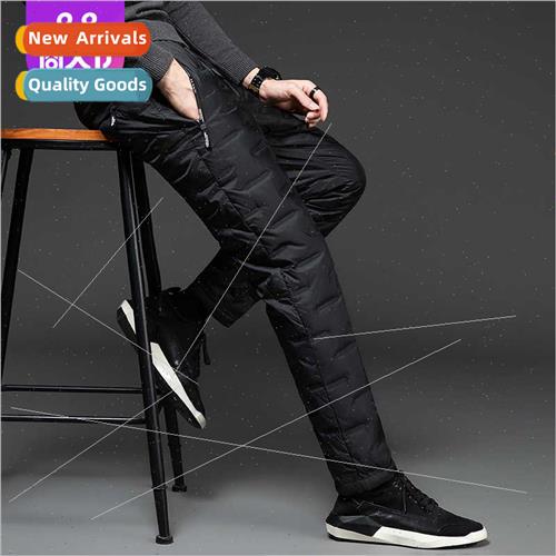 Outdoor down pants men pressure rubber 90 whe duck down thic