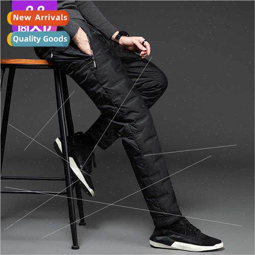 Outdoor down pants men pressure rubber 90 whe duck down thic