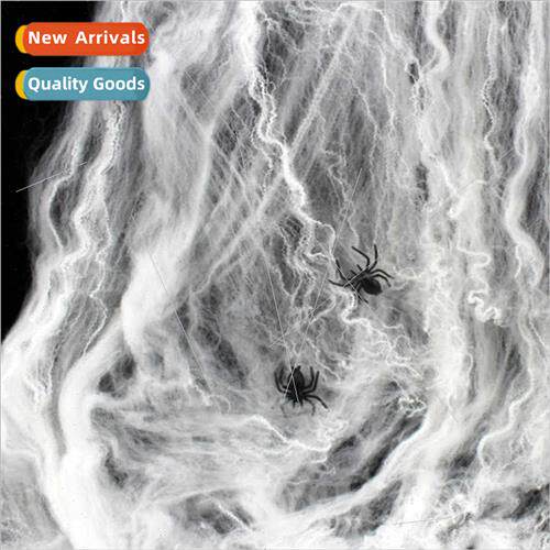 Halloween spider cotton spider web plastic small spider bar