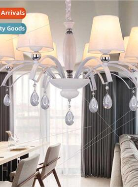 mple  chandelier atmosphere ceiling simple iron rustic fabri