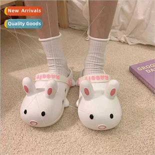 hole shoes female cartoon wear rabb outside Cute students