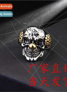 Yellow Nose Clown Men Ring Men Bully Skull Ring Jewelry
