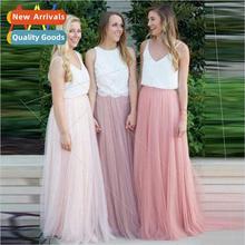 Women Maxi Long Tulle Skirt Bridesmaid Ball plus size Skirts