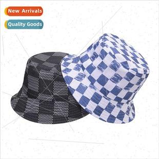 Europe printed spring fisher plaid summer States New Uned