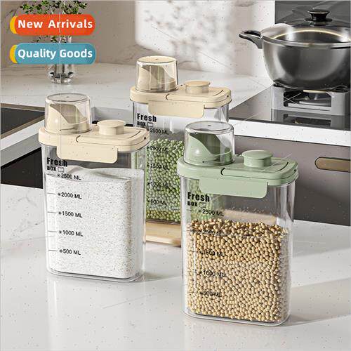 Sealed jars grains cereals storage box plastic transparent f