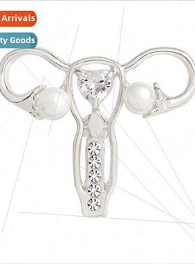 Human Organ Shape Brooch Maternal Womb Shape Brooch