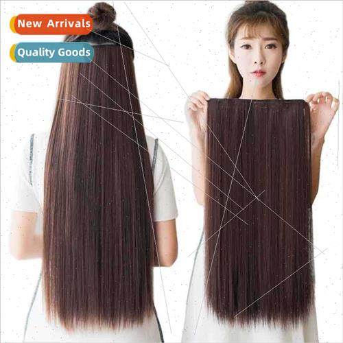 Wig piece hair volume increase fluffy female long hair a pie