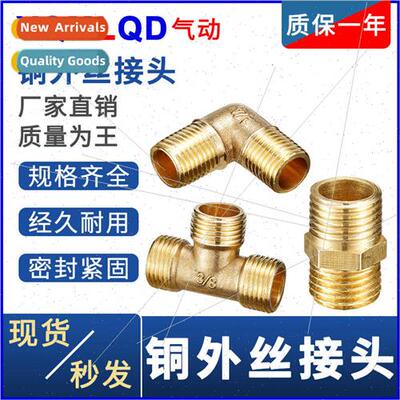 All copper external teeth straight through 1 inch to wire 2