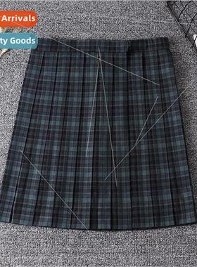 JK Unim Skirt Superior Length Student Plaid Seaweed Plaid Sk
