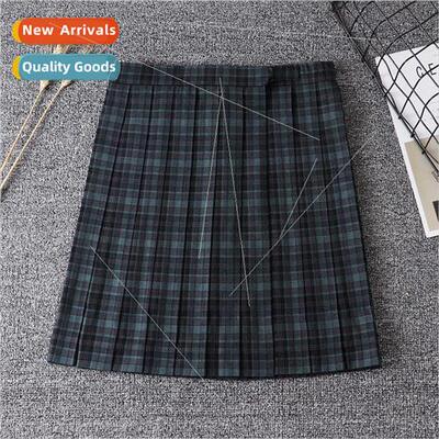 JK Unim Skirt Superior Length Student Plaid Seaweed Plaid Sk