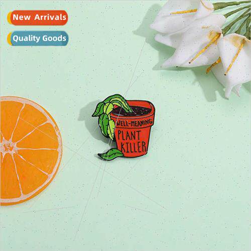 Shrimp skin new plant series alloy jewelry cartoon cute lett
