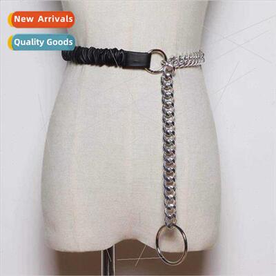 new concave styling personalized metal clothes waist chain n