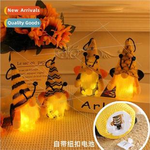 Glowing ghted Decorations Cute Facel Bee Winged Festival